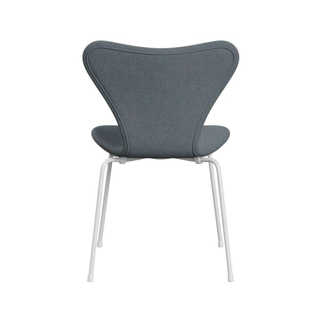 Fritz Hansen Series 7™ Chair Full Upholstery, White/Sunniva 2 Soft Blue