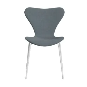 Fritz Hansen Series 7™ Chair Full Upholstery, White/Sunniva 2 Soft Blue