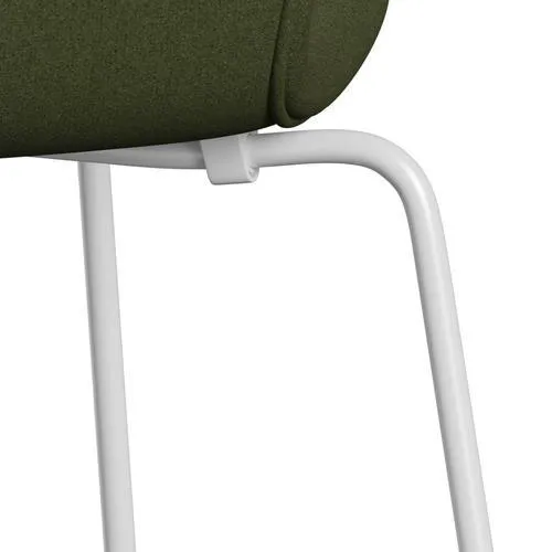 Fritz Hansen Series 7™ Chair Full Upholstery, White/Tonus Military Green