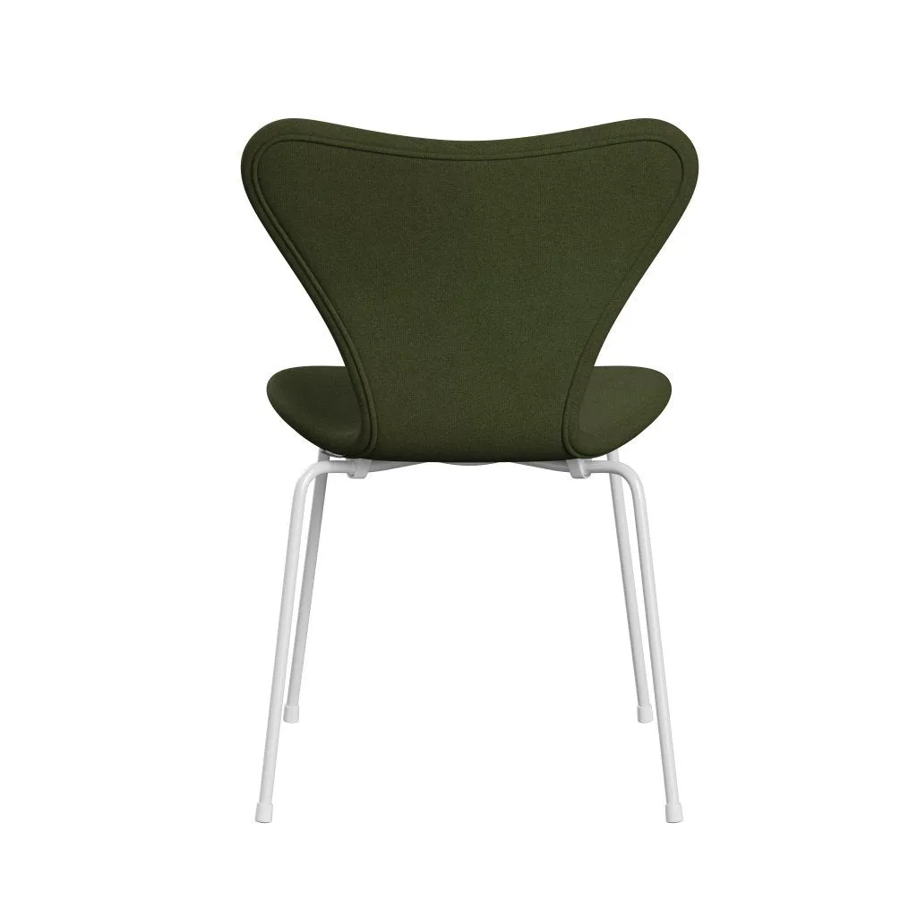 Fritz Hansen Series 7™ Chair Full Upholstery, White/Tonus Military Green