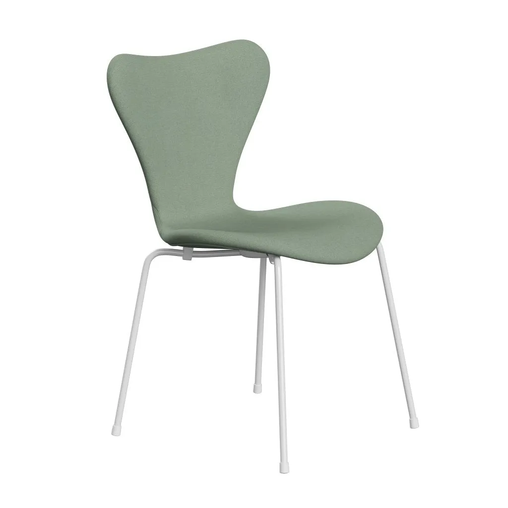 Fritz Hansen Series 7™ Chair Full Upholstery, White/Tonus Mint Green