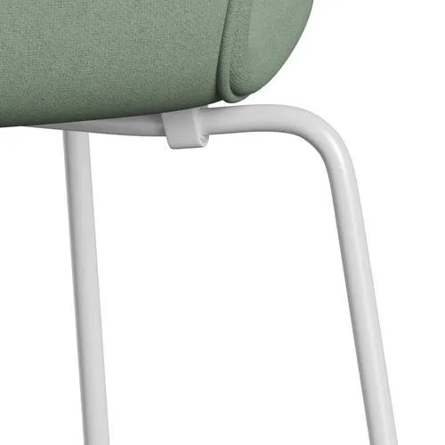 Fritz Hansen Series 7™ Chair Full Upholstery, White/Tonus Mint Green