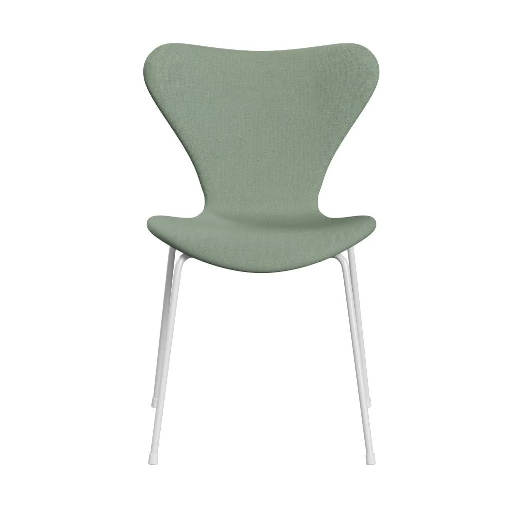 Fritz Hansen Series 7™ Chair Full Upholstery, White/Tonus Mint Green