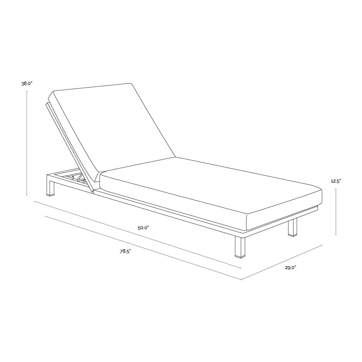 Geneve Outdoor Lounger