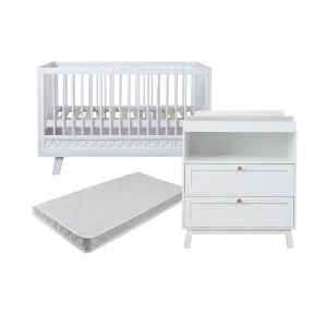 Genevieve Changing Four Piece Nursery Furniture Set Mocka