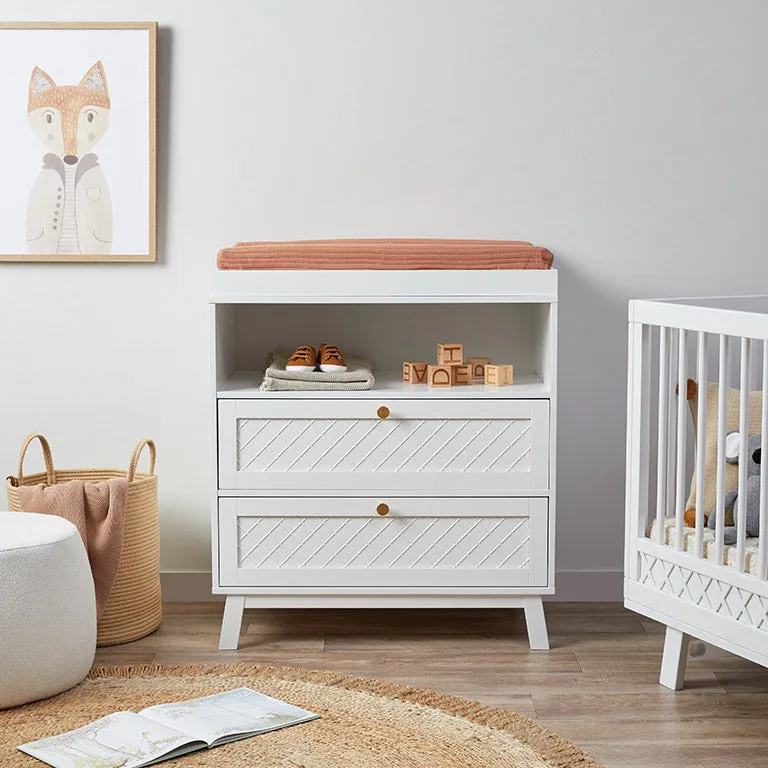 Genevieve Changing Four Piece Nursery Furniture Set Mocka