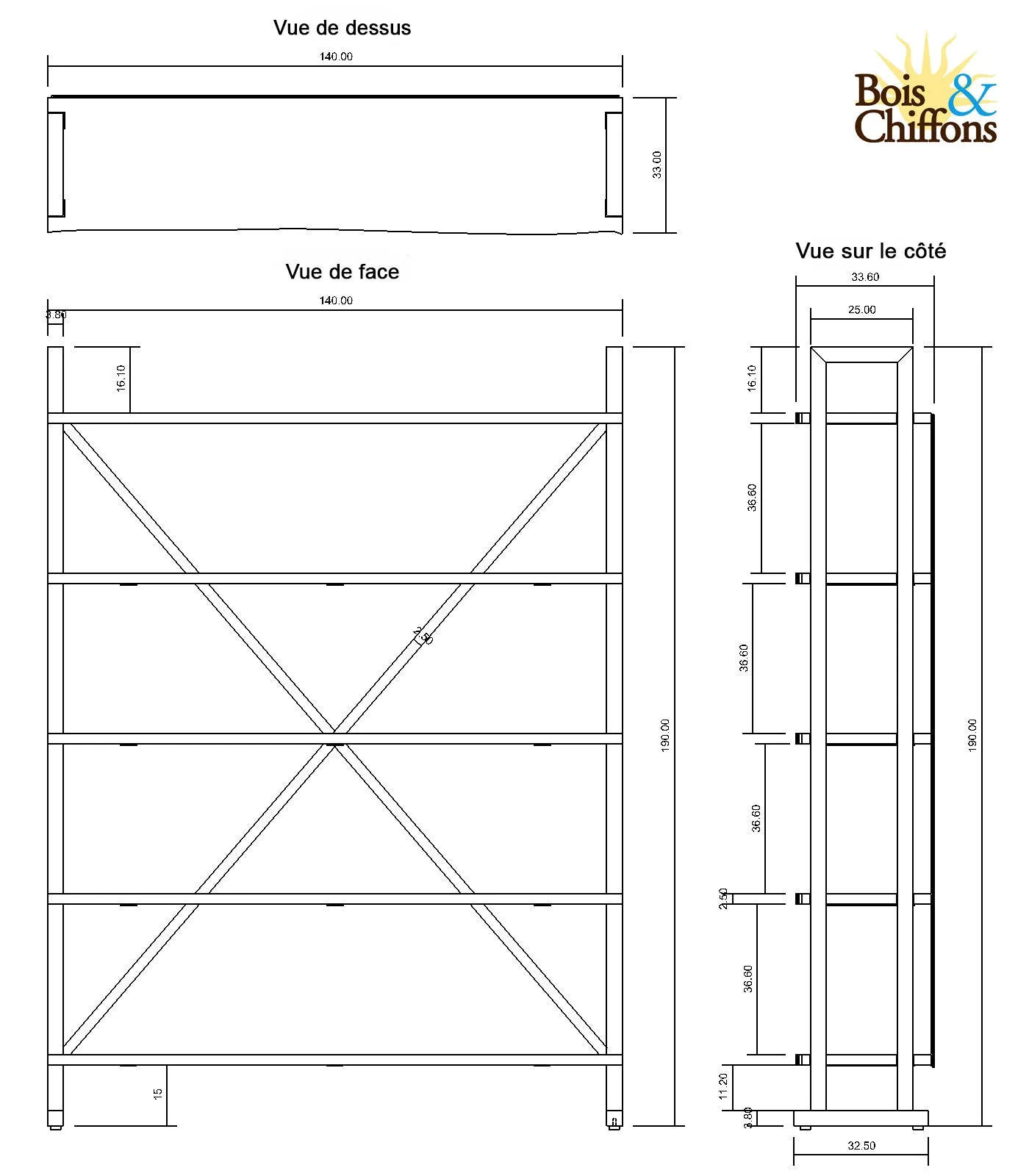 Grande etagere bois | Acacia Forest