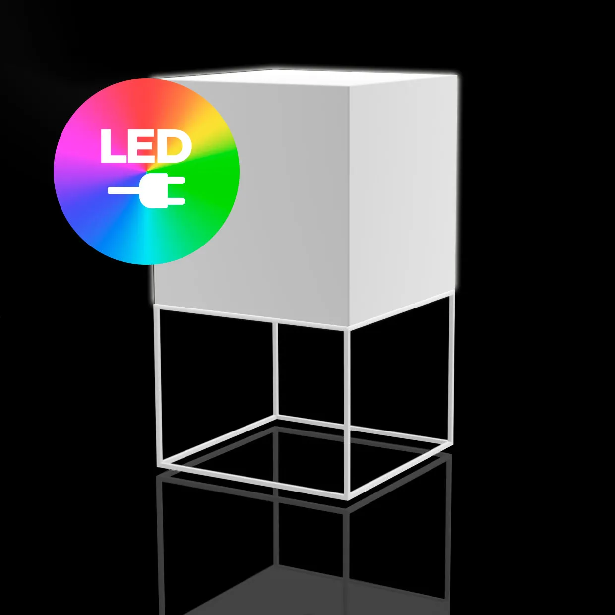 Illuminated Vela Cube Lamp