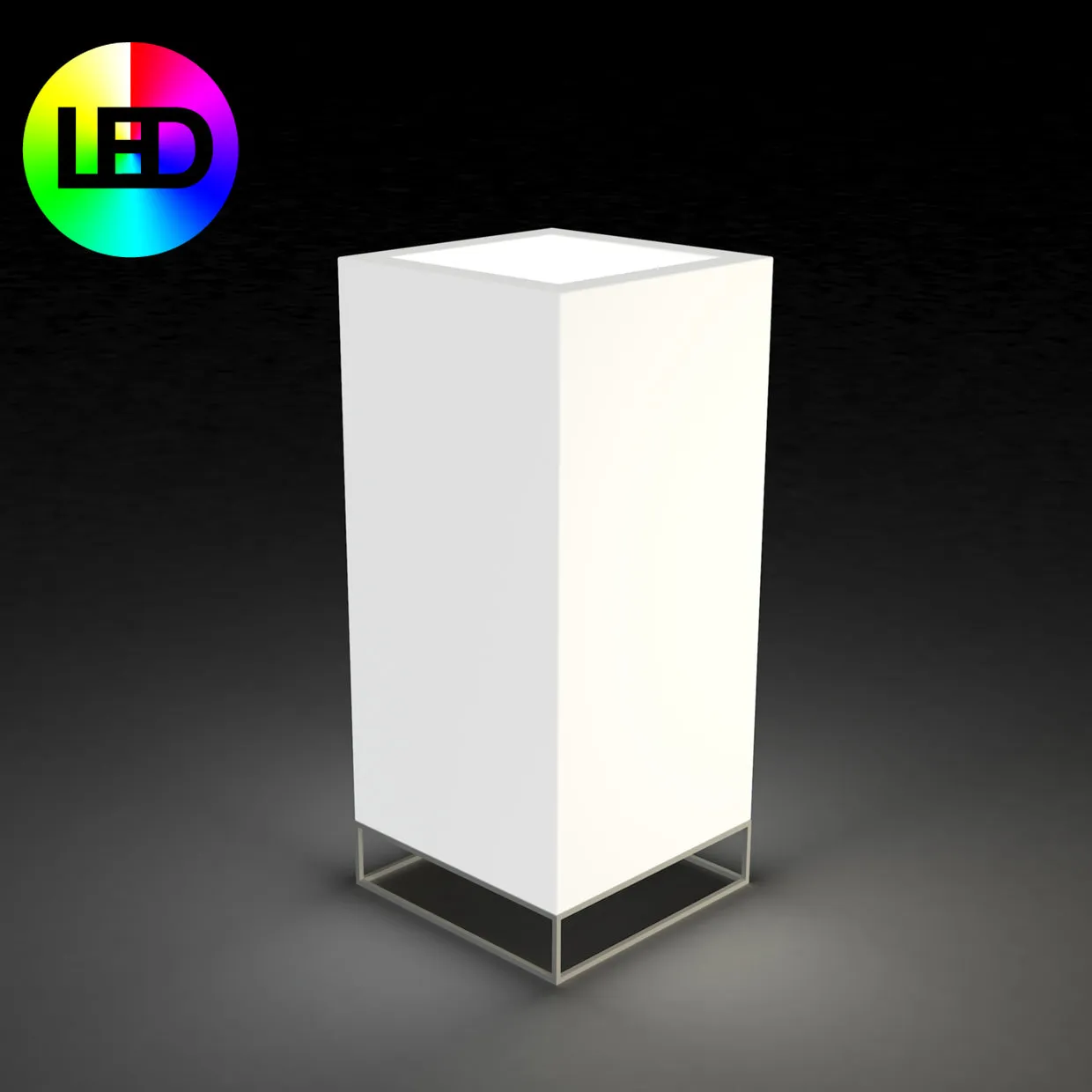 Illuminated Vela High Cube Planter