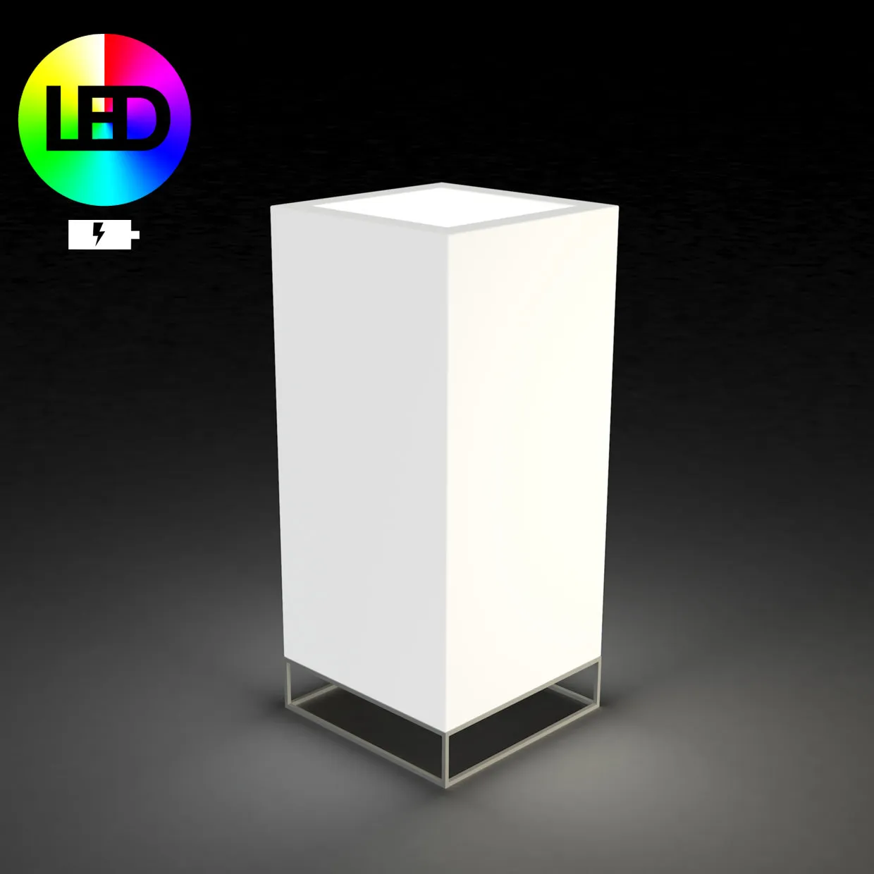 Illuminated Vela High Cube Planter