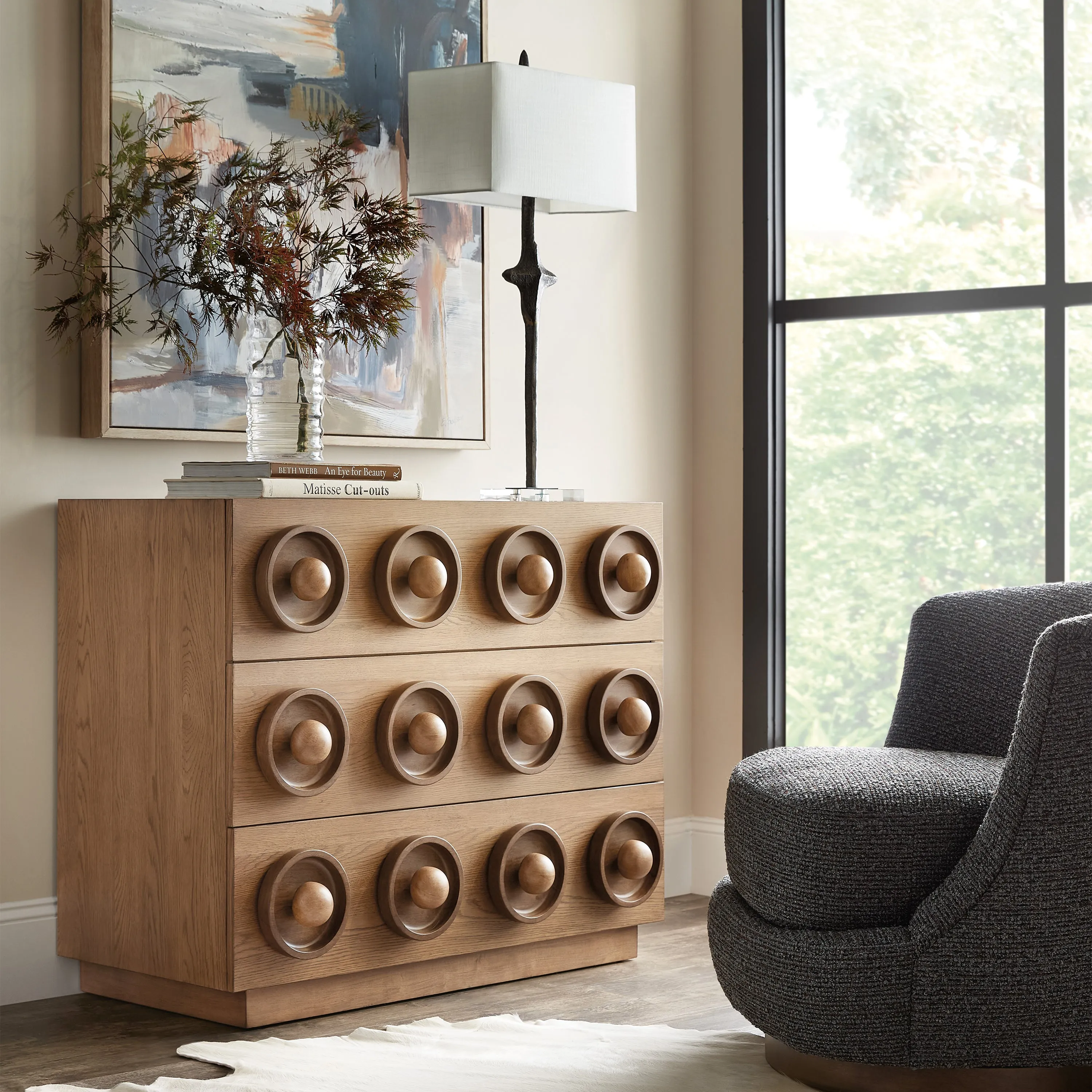 Knobby 3-Drawer Accent Dresser