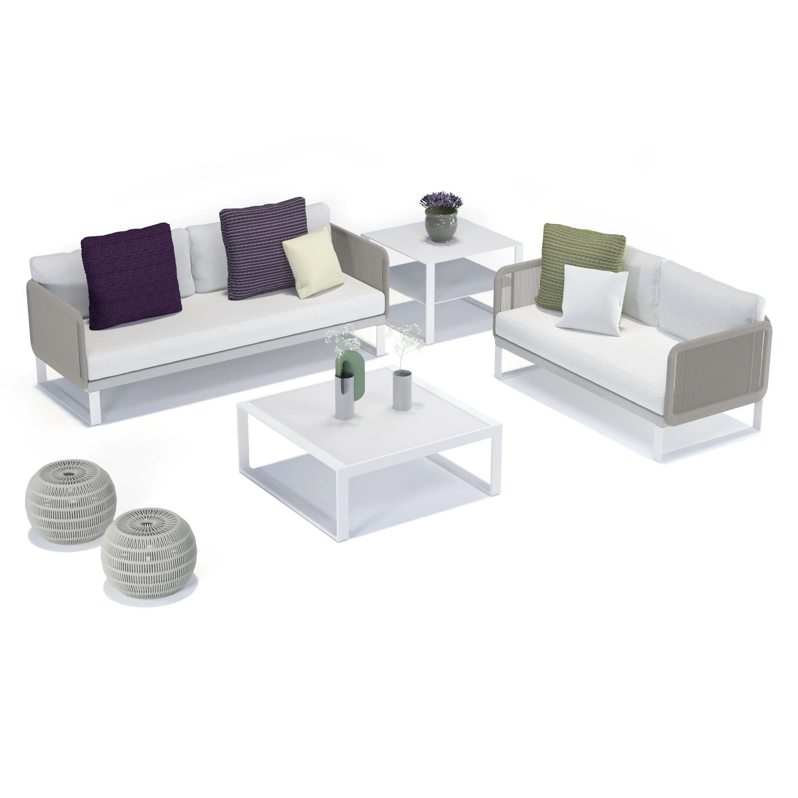 Komfy Coffee Table with Glass Top