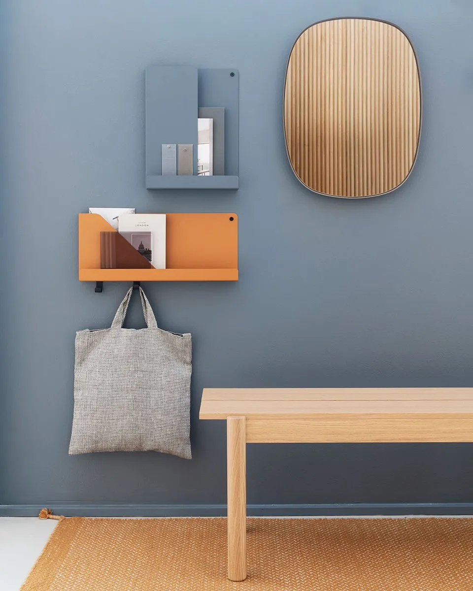 Linear Steel Bench, Burnt Orange 170cm