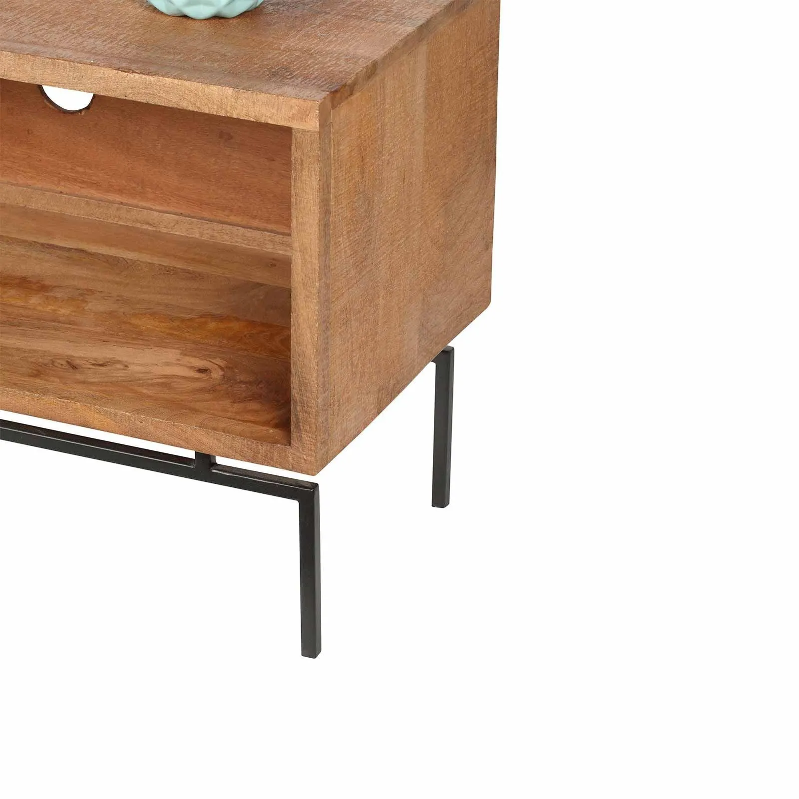 Meuble TV asymtrique 1 porte | Manguier Sculture