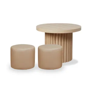 Mini Roo   Mini Moo Beige Two Seater Set Mocka