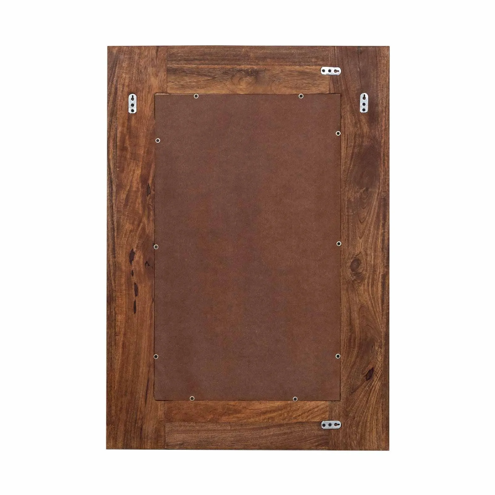Miroir multi-matriaux peau de vache bois sculpt | Manguier Terranova