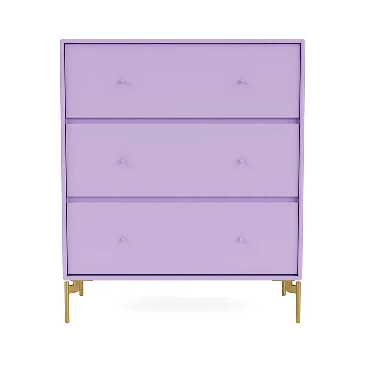 Montana Carry Dresser With Legs, Iris/Brass