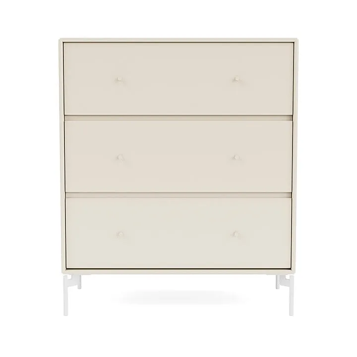 Montana Carry Dresser With Legs, Oat/Snow White