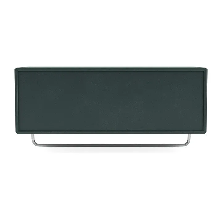 Montana Coat Shelf With Clothes Rack, Black Jade