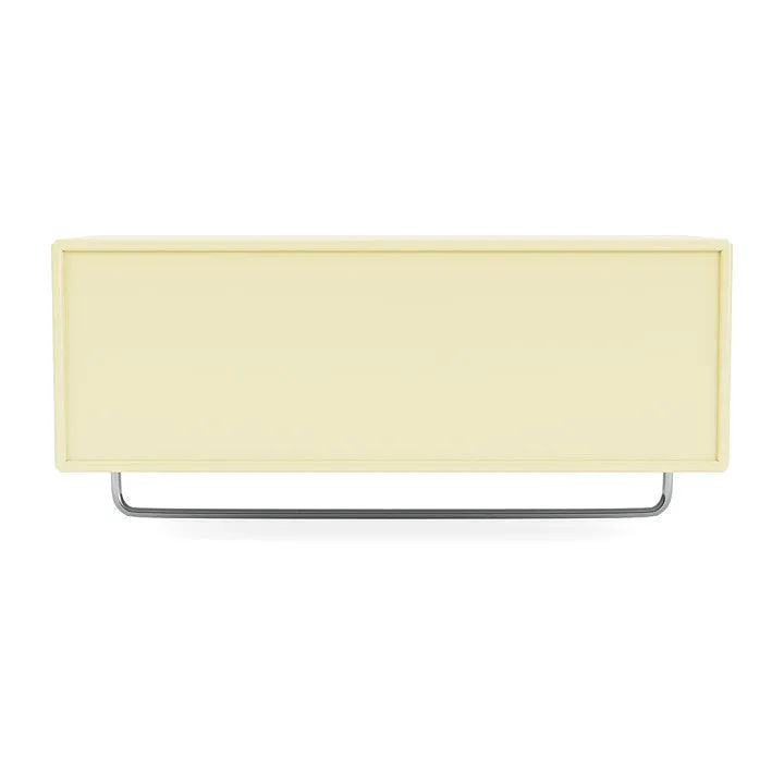 Montana Coat Shelf With Clothes Rack, Chamomile Yellow
