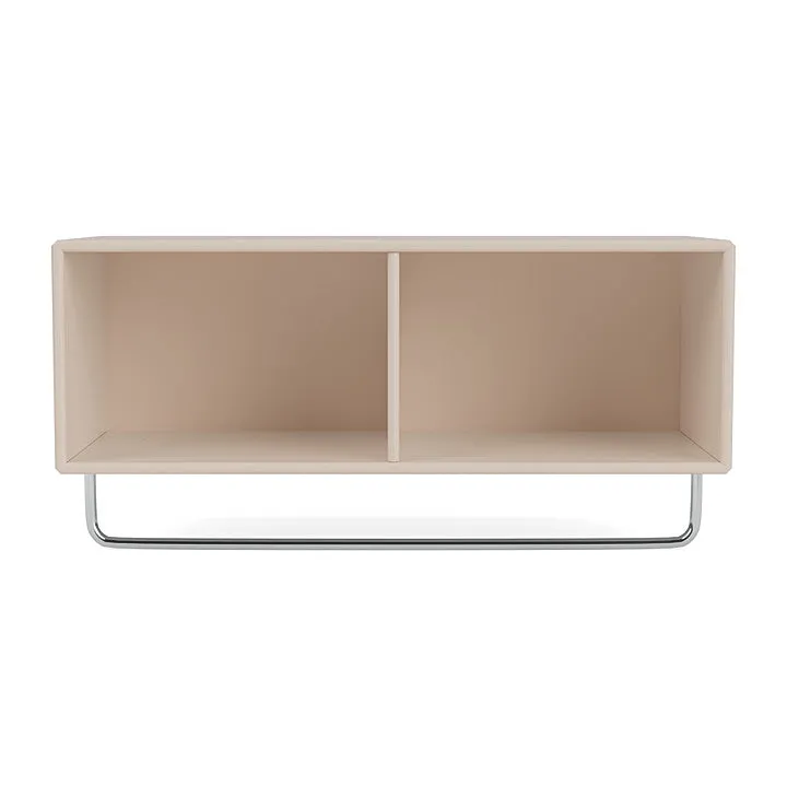 Montana Coat Shelf With Clothes Rack, Clay