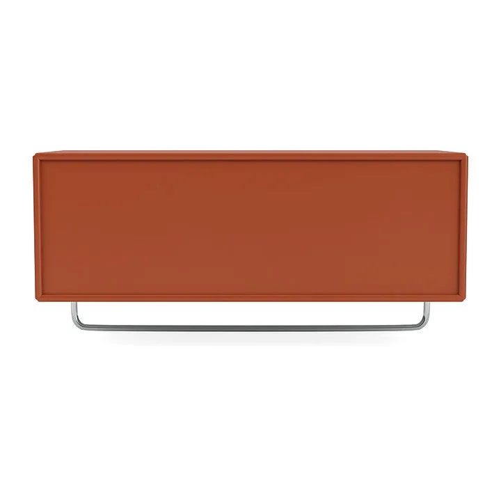Montana Coat Shelf With Clothes Rack, Hokkaido Brown