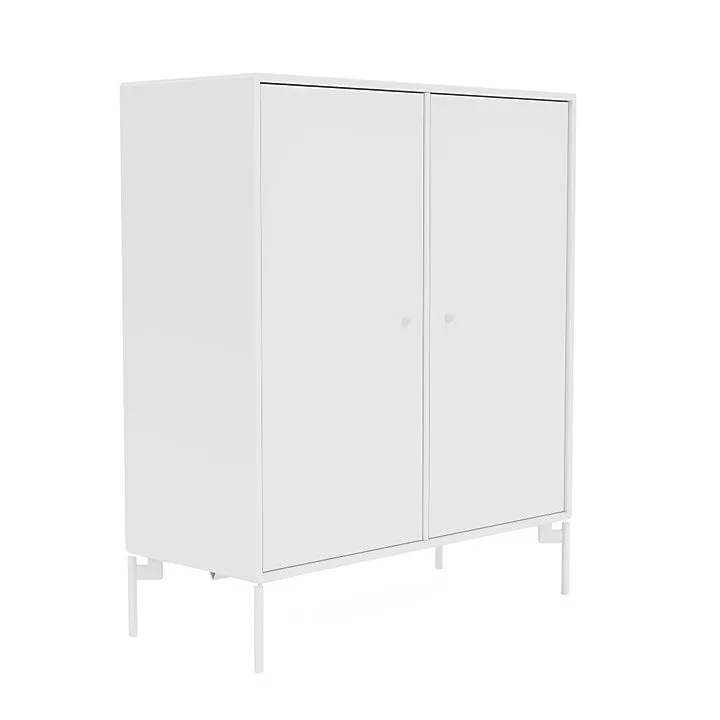 Montana Cover Cabinet With Legs, Snow White/Snow White