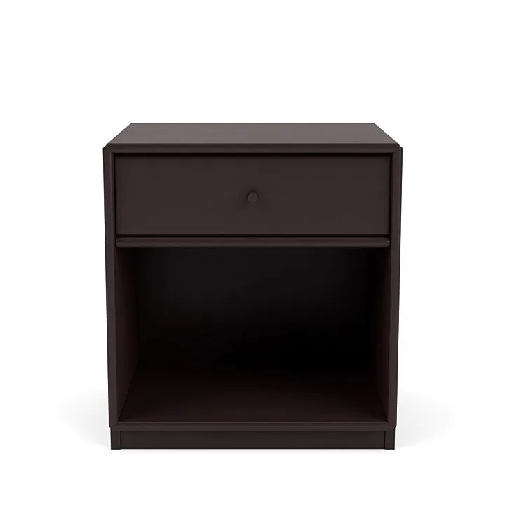 Montana Dream Nightstand With 3 Cm Plinth, Balsamic Brown