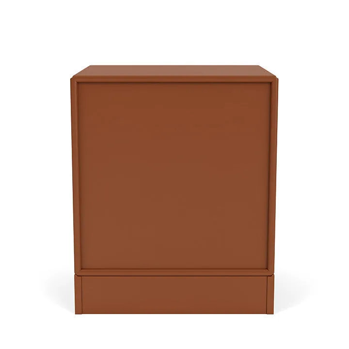 Montana Dream Nightstand With 7 Cm Plinth, Hazelnut Brown