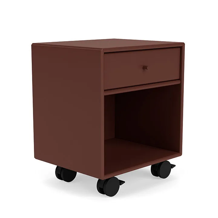 Montana Dream Nightstand With Castors, Masala