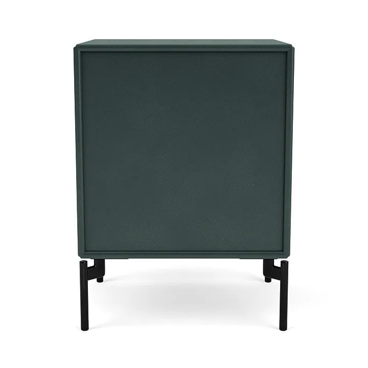Montana Dream Nightstand With Legs, Black Jade/Black