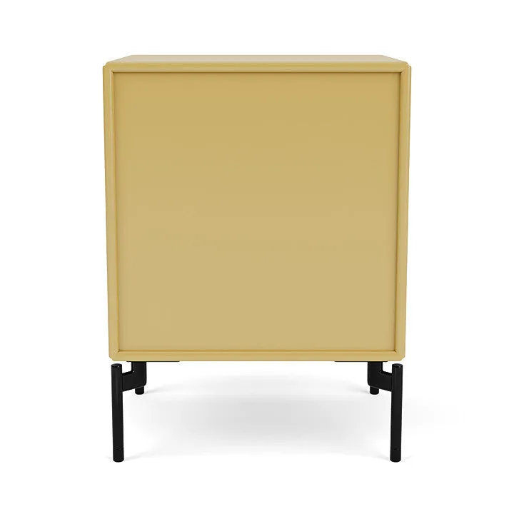 Montana Dream Nightstand With Legs, Cumin/Black
