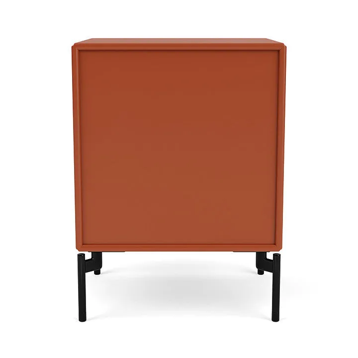 Montana Dream Nightstand With Legs, Hokkaido/Black