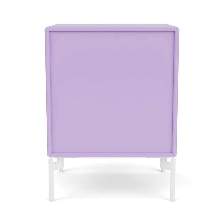 Montana Dream Nightstand With Legs, Iris/Snow White