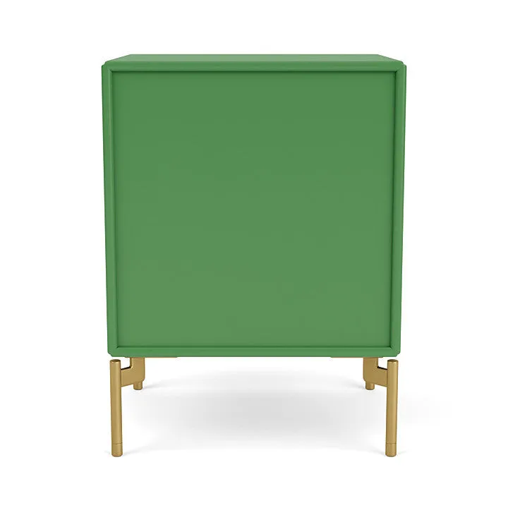Montana Dream Nightstand With Legs, Parsley/Brass