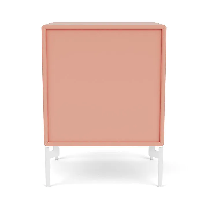 Montana Dream Nightstand With Legs, Rhubarb/Snow White