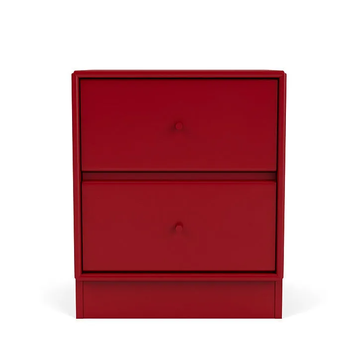 Montana Drift Drawer Module With 7 Cm Plinth, Beetroot Red