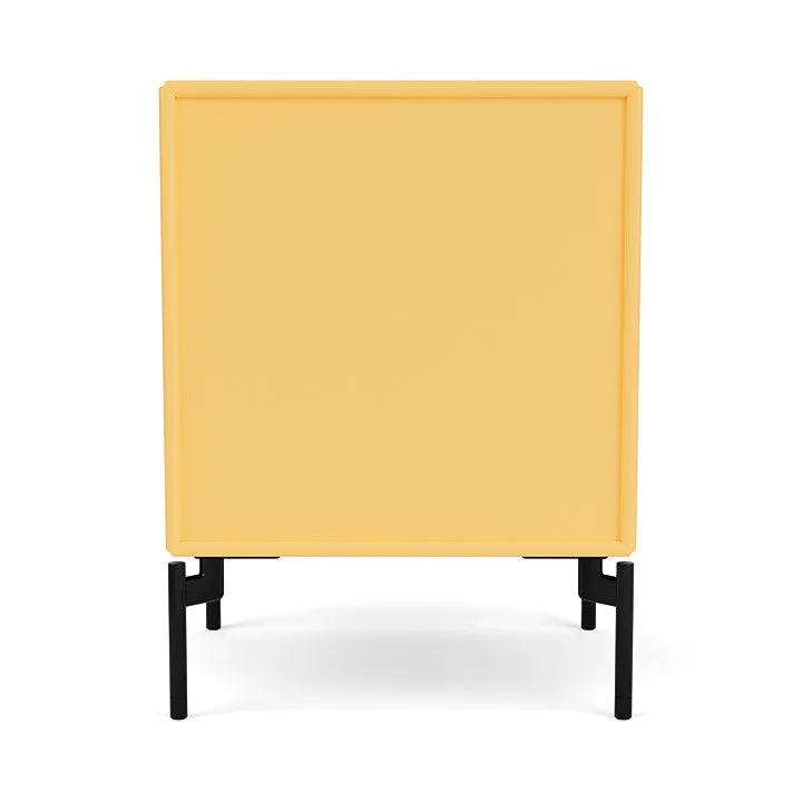 Montana Drift Drawer Module With Legs, Acacia/Black