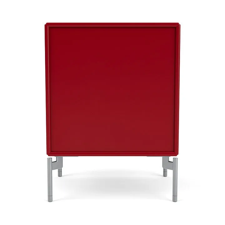 Montana Drift Drawer Module With Legs, Beetroot/Matt Chrome