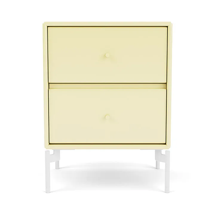 Montana Drift Drawer Module With Legs, Camomile/Snow White