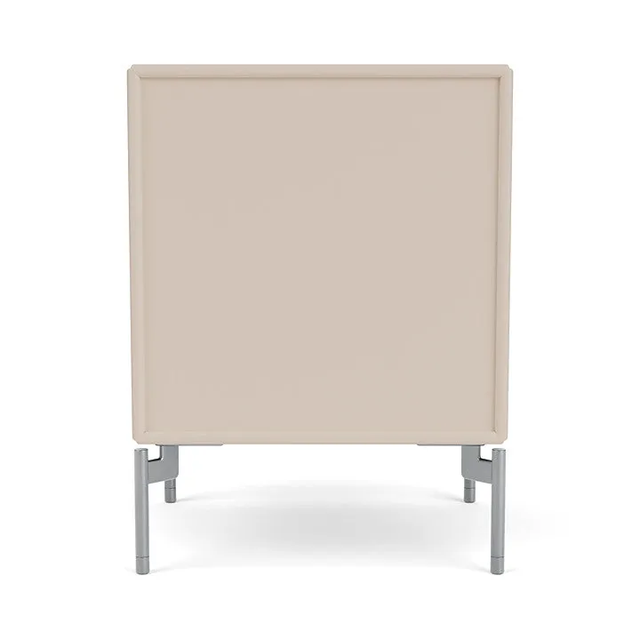 Montana Drift Drawer Module With Legs, Clay/Matt Chrome