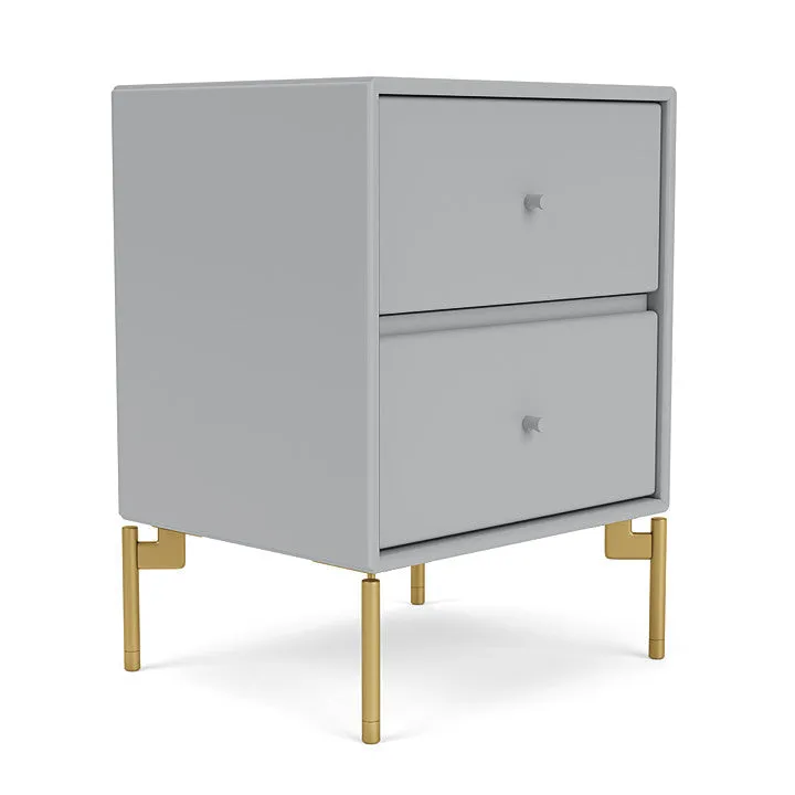 Montana Drift Drawer Module With Legs, Fjord/Brass