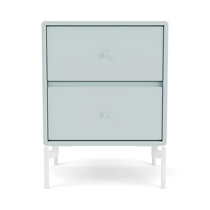 Montana Drift Drawer Module With Legs, Flint/Snow White