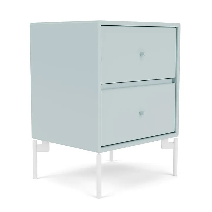 Montana Drift Drawer Module With Legs, Flint/Snow White
