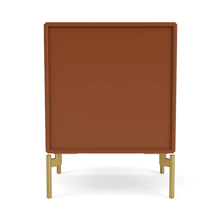 Montana Drift Drawer Module With Legs, Hazelnut/Brass
