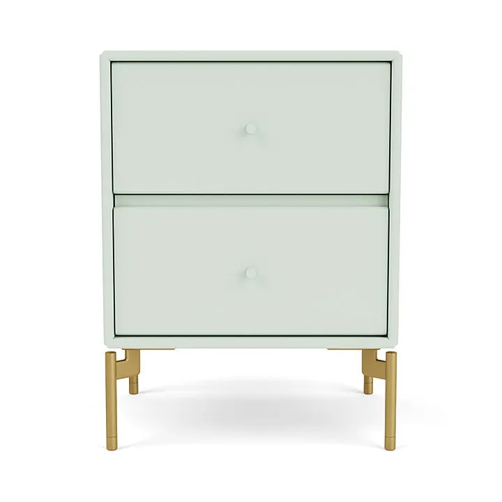 Montana Drift Drawer Module With Legs, Mist/Brass