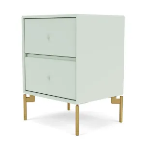 Montana Drift Drawer Module With Legs, Mist/Brass