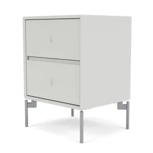 Montana Drift Drawer Module With Legs, Nordic/Matt Chrome