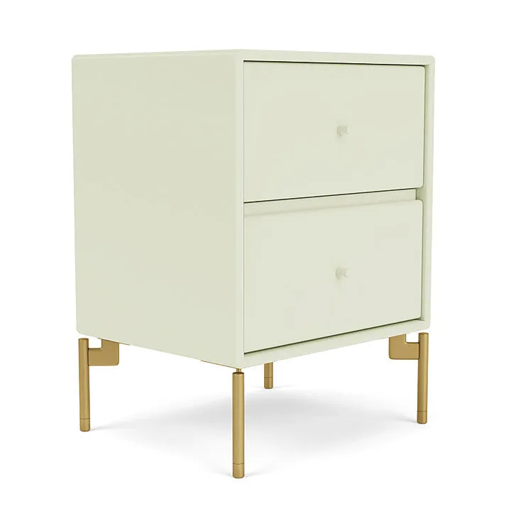 Montana Drift Drawer Module With Legs, Pomelo/Brass