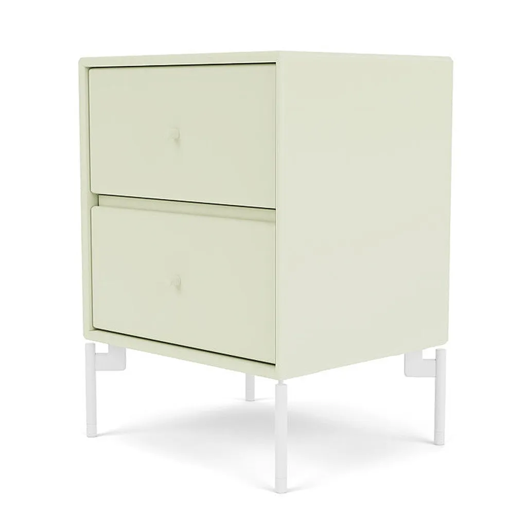 Montana Drift Drawer Module With Legs, Pomelo/Snow White